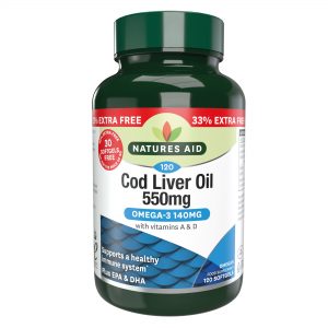 Natures Aid Cod Liver Oil 550mg