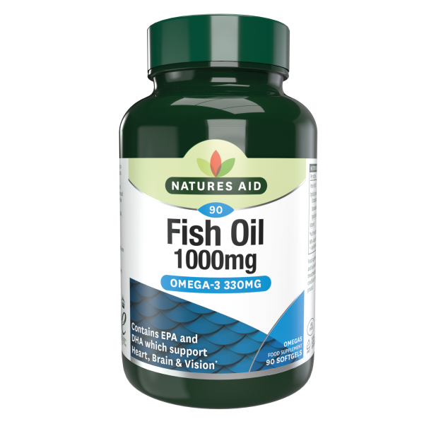 Natures Aid Fish Oil Omega-3 1000mg 90's