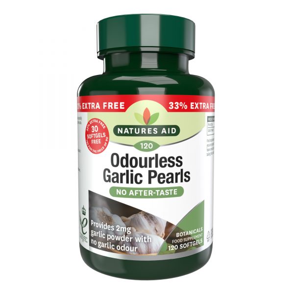 Natures Aid Odourless Garlic Pearls 120's