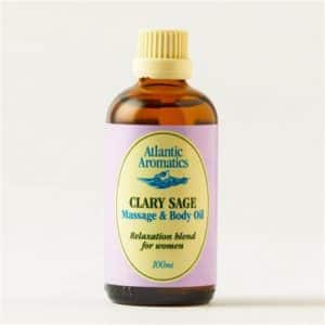 Atlantic Aromatic Clary Sage Massage & Body Oil - 100ml