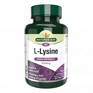 Natures Aid L-Lysine 1000mg 80 Tablets