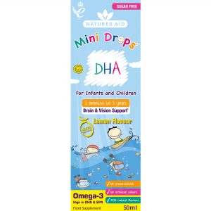 Natures Aid Mini Drops Omega 3 DHA