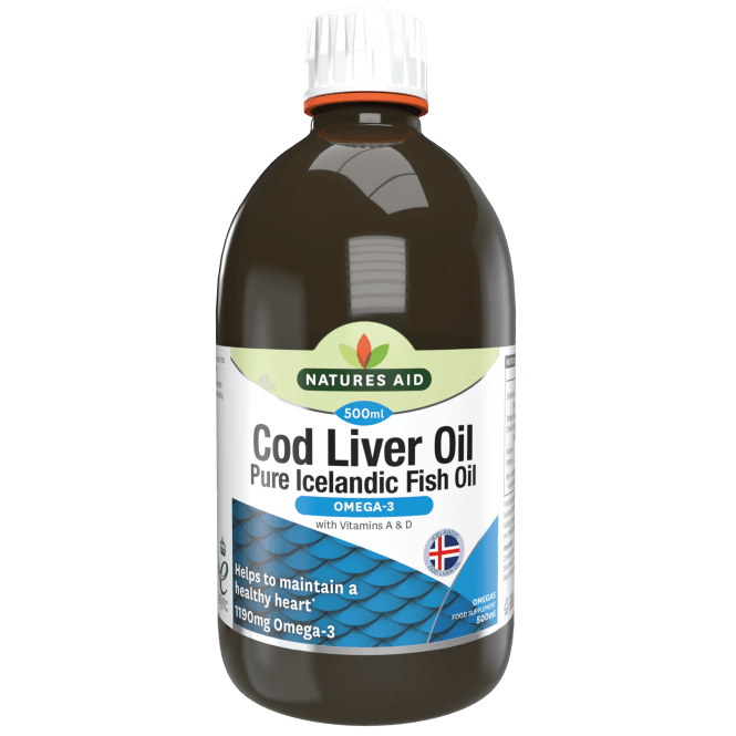 Natures Aid Cod Liver Oil Omega 3 500ml