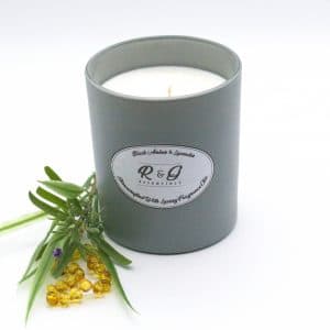 R&G Essentials Black Amber & Lavender Candle