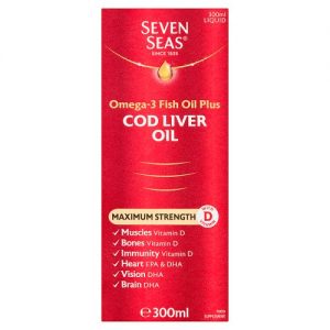 Seven Seas Omega-3 Fish Oil Plus Cod Liver Oil Maximum Strength