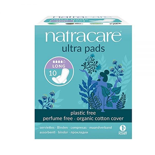 Natracare Ultra Pads Long with Wings 10