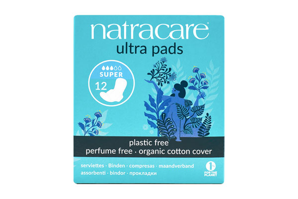 Natracare Ultra Pads Super with Wings 12 pads