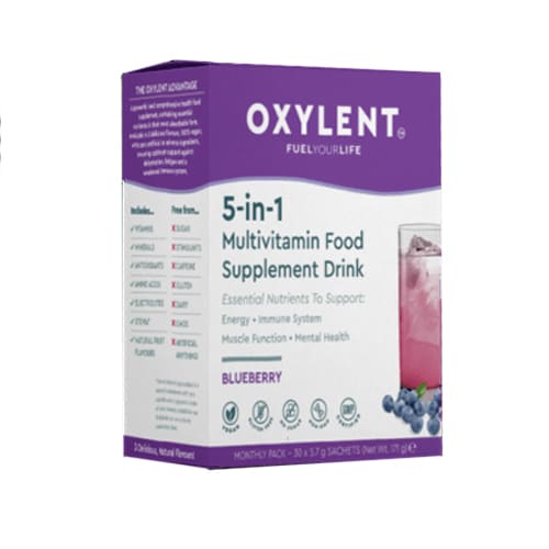 Oxylent 5-in-1 Multivitamin Drink Blueberry 30 sachets