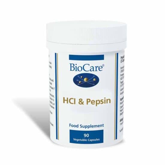BioCare HCI & Pepsin 90 Capsules