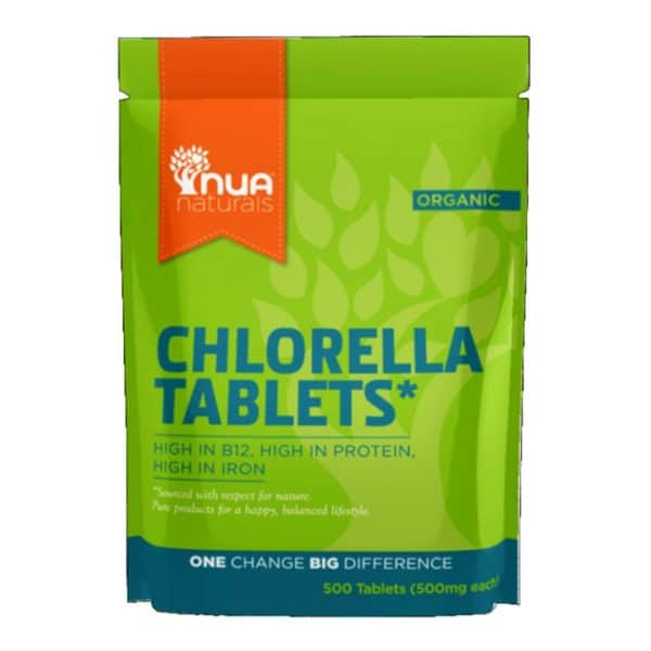 Nua Naturals Organic Chlorella 500 Tablets (500mg each)