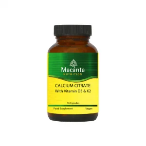 Macánta Calcium Citrate with Vitamin D3 & K2 90 capsules