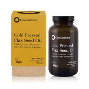 One Nutrition Cold-Pressed Flax Seed Oil - 90 Capsules