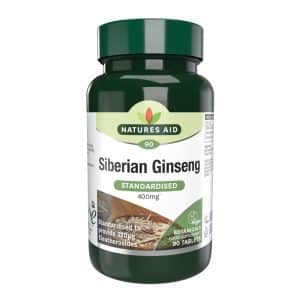 Natures Aid Siberian Ginseng - 90 Tablets