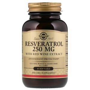 Solgar Resveratrol 250mg with Red Wine Extract - 30 Softgels